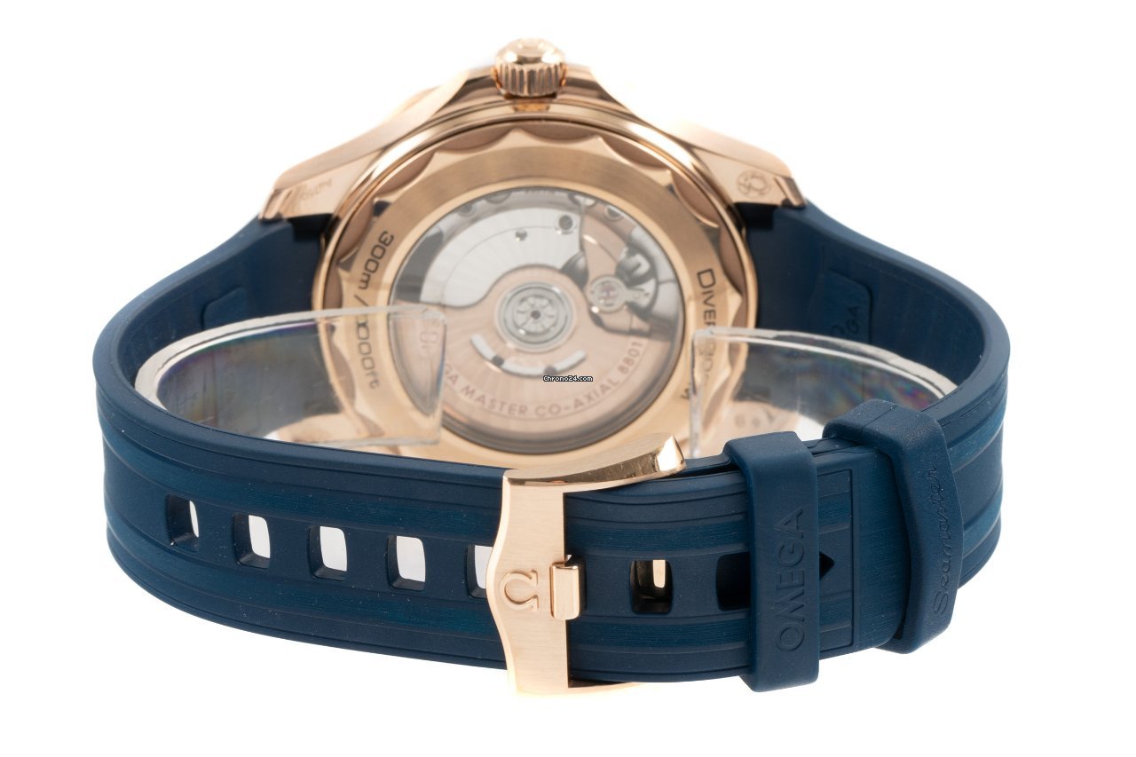 Omega Seamaster Diver 300 M Mens watch Unisex Automatic Red gold 210.62.42.20.03.001 7