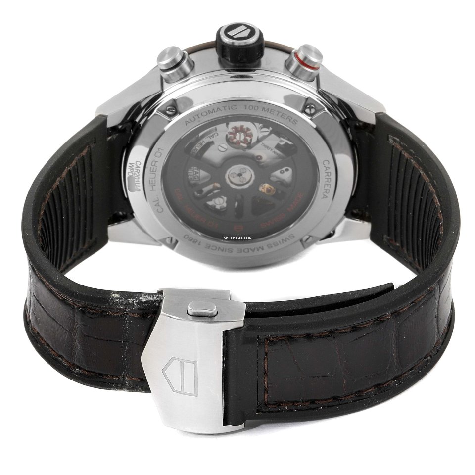 TAG Heuer Carrera Calibre HEUER 01 Mens watch Unisex Automatic Steel CAR201U.BA0766 7