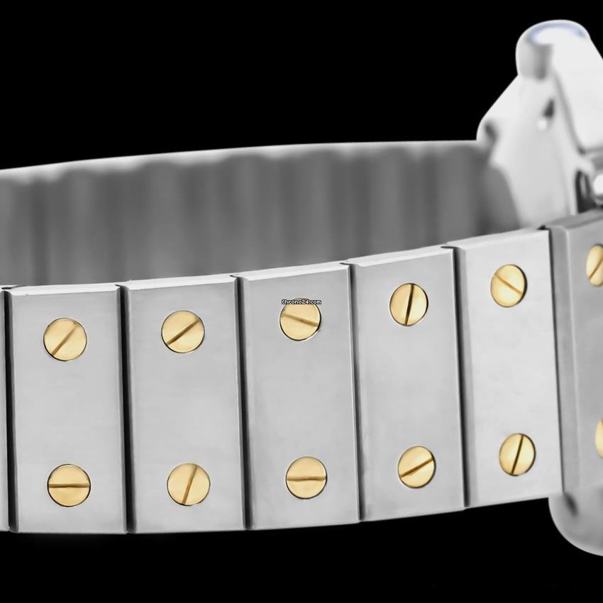 Cartier Santos Mens watch Unisex Automatic Gold Steel 7641ST 7