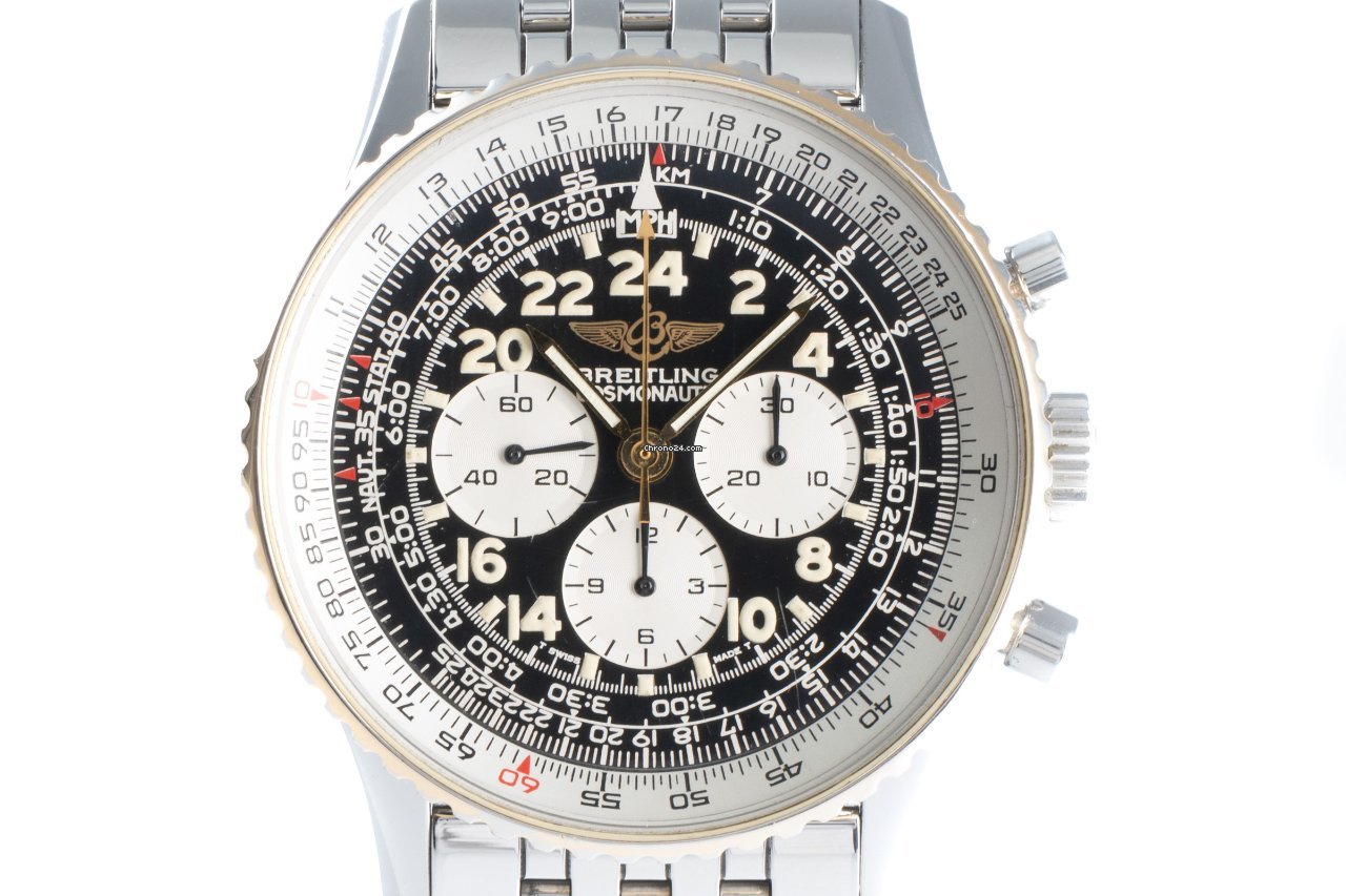 Breitling Navitimer Cosmonaute Mens watch Unisex Manual winding Gold Steel B12019 7
