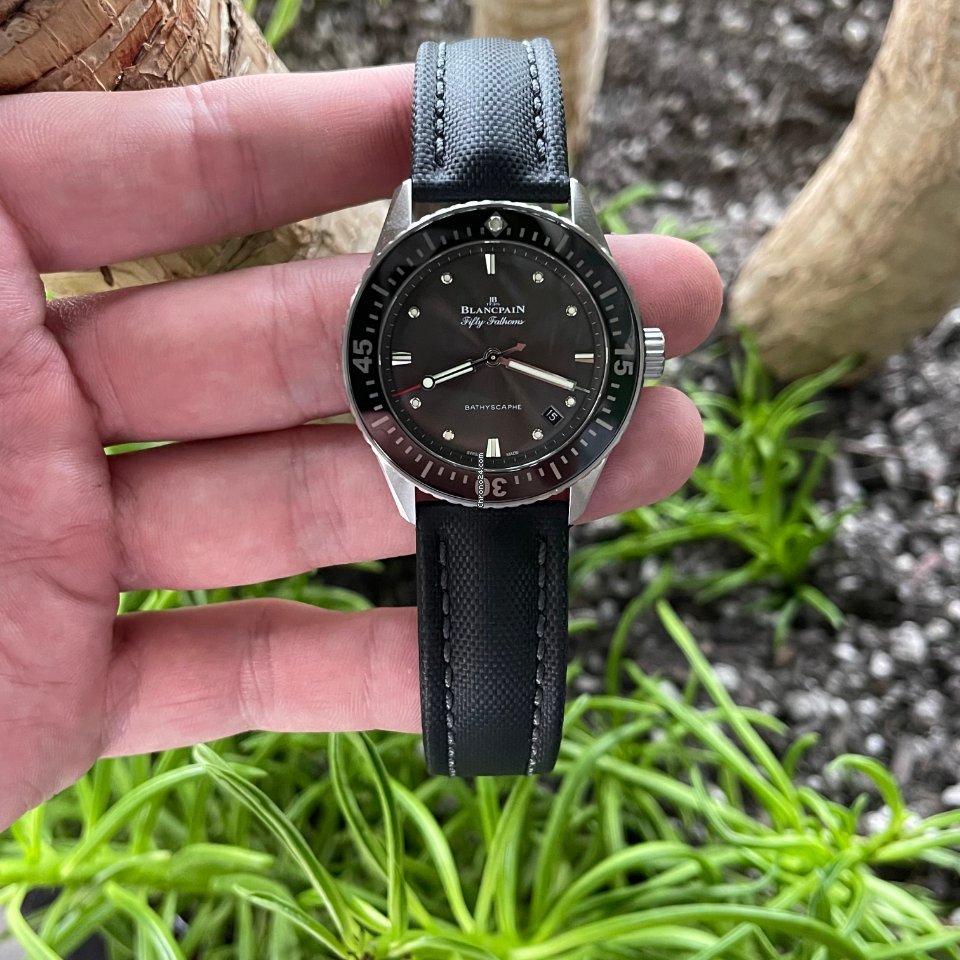 Blancpain Fifty Fathoms Bathyscaphe Mens watch Unisex Automatic Steel 5100B-1110-B52A 7
