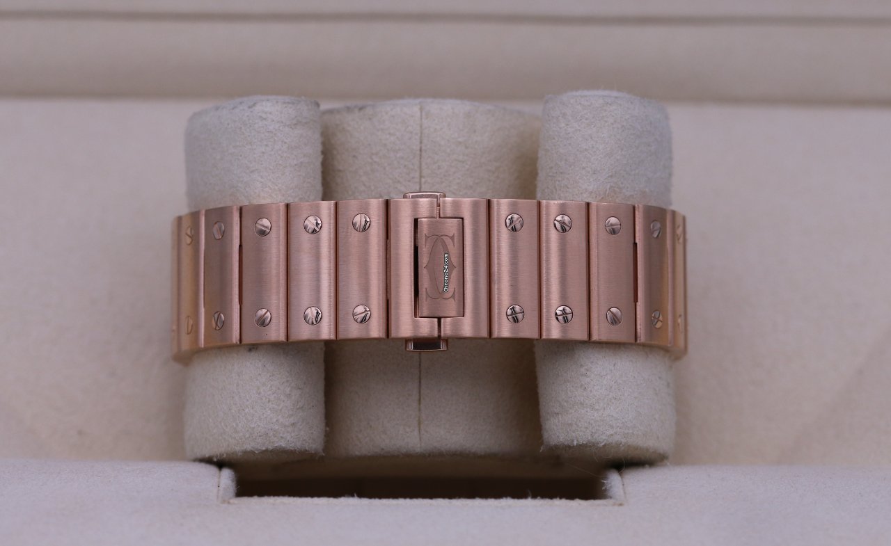 Cartier Santos Mens watch Unisex Manual winding Rose gold WHSA0016 7