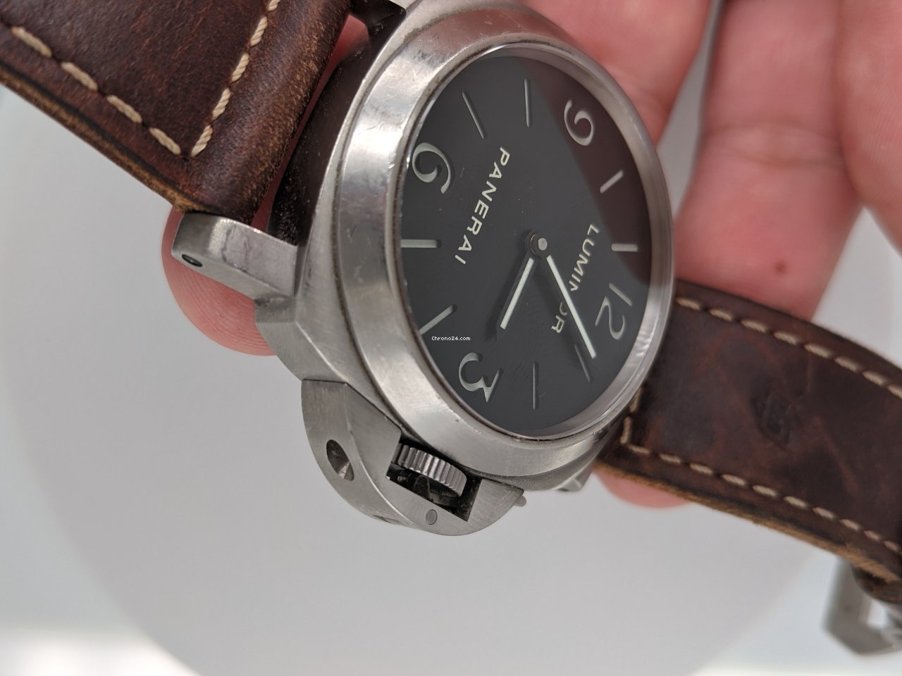 Panerai Luminor Marina Mens watch Unisex Manual winding Titanium PAM 00116 7