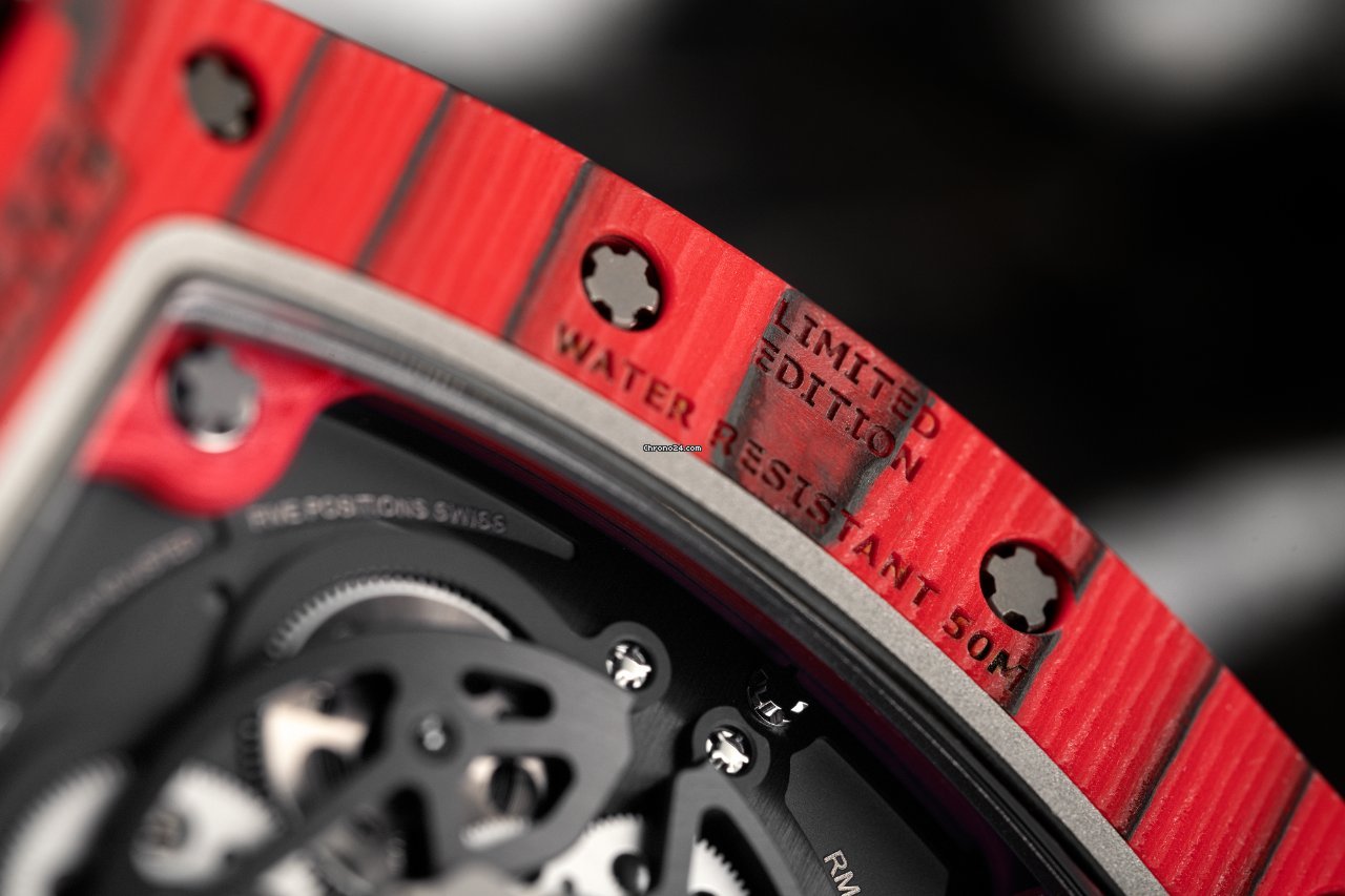 Richard Mille RM 011 Mens watch Unisex Automatic Carbon RM 011 Red TPT 7