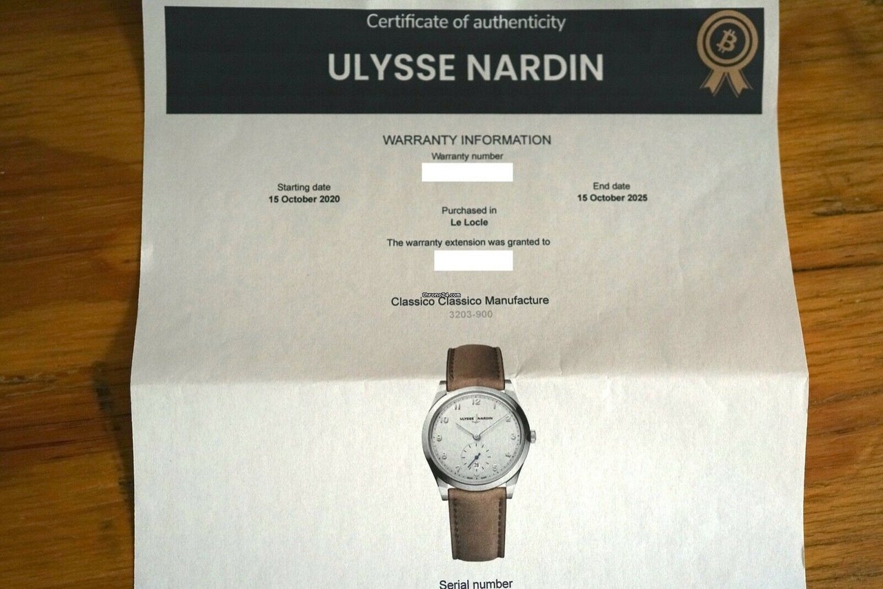 Ulysse Nardin Classico Mens watch Unisex Automatic Steel 3203-900 7