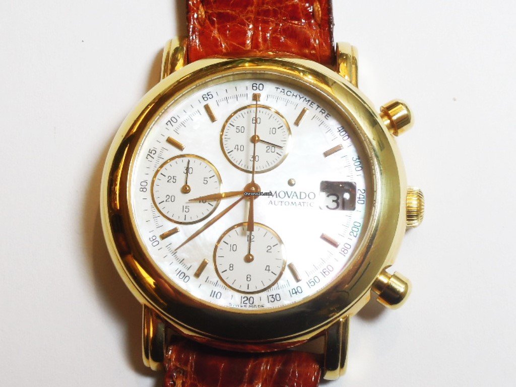 Movado Mens watch Unisex Automatic Yellow gold movado cronografo 1881 7