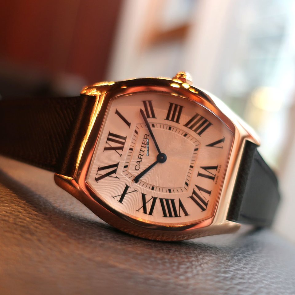 Cartier Tortue Mens watch Unisex Manual winding Rose gold WGTO0002 7