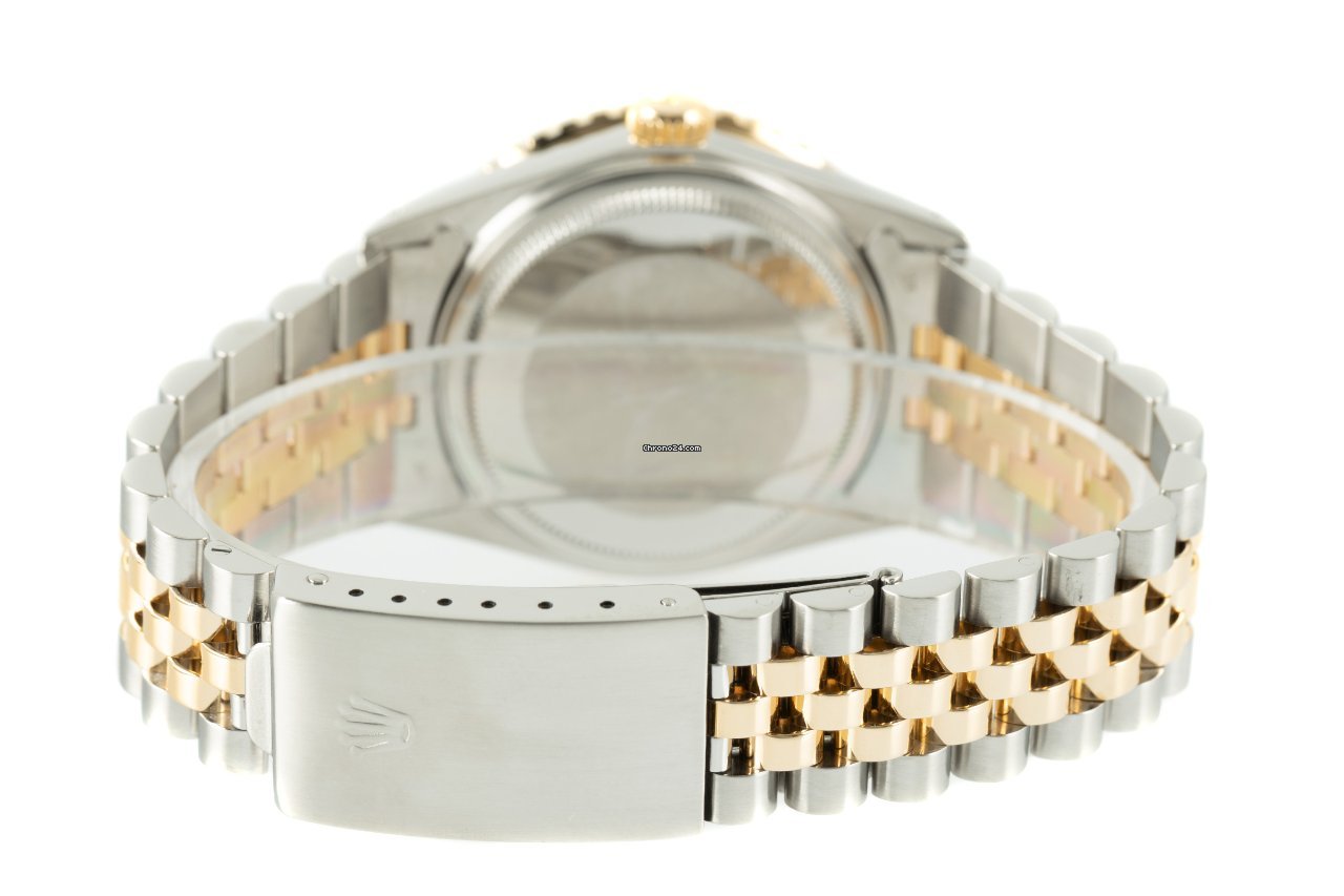Rolex Datejust Turn-O-Graph Mens watch Unisex Gold Steel Automatic 16253 7