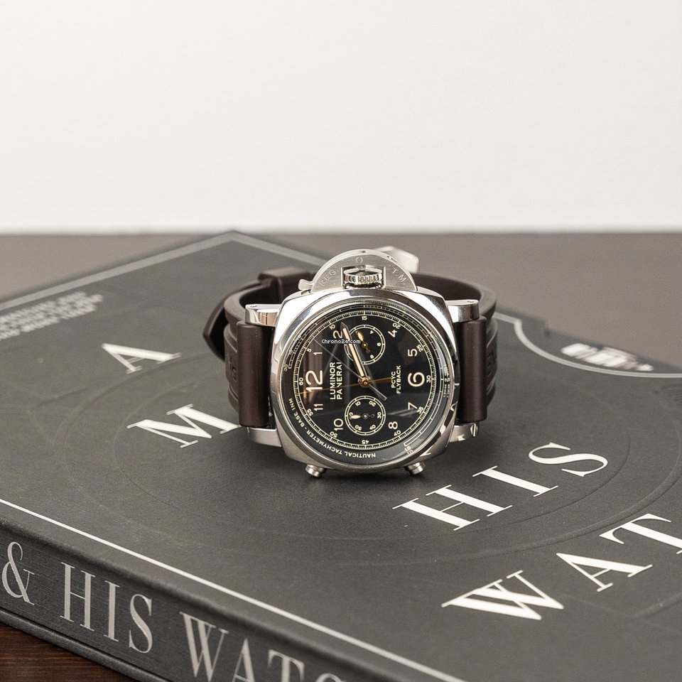 Panerai Luminor 1950 3 Days Chrono Flyback Mens watch Unisex Automatic Steel PAM 00653 7