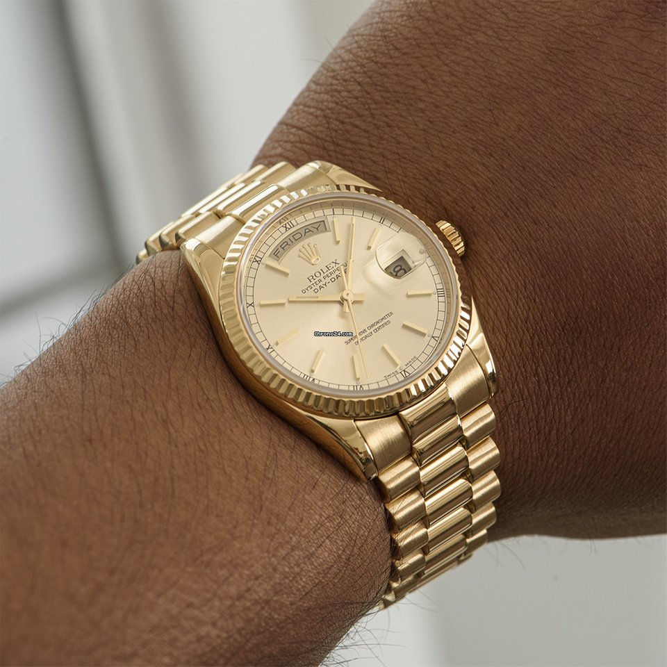 Rolex Day-Date 36 Mens watch Unisex Yellow gold Automatic 118238 7