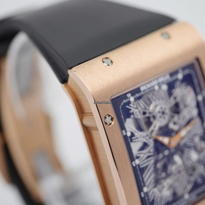 Richard Mille Mens watch Unisex Manual winding Rose gold RM017 7