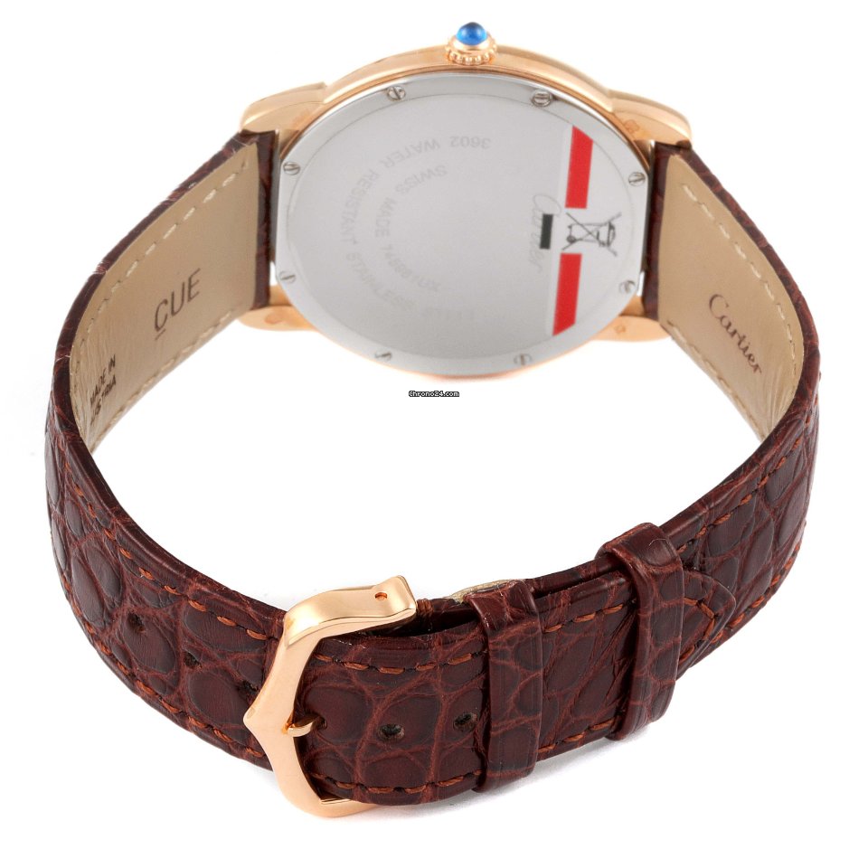 Cartier Ronde Solo de Cartier Mens watch Unisex Quartz Gold Steel W6701008 7