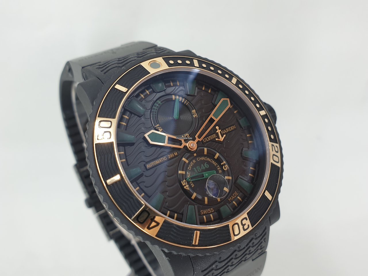 Ulysse Nardin Diver Black Sea Mens watch Unisex Automatic Steel 263-92LE-3C 928 7
