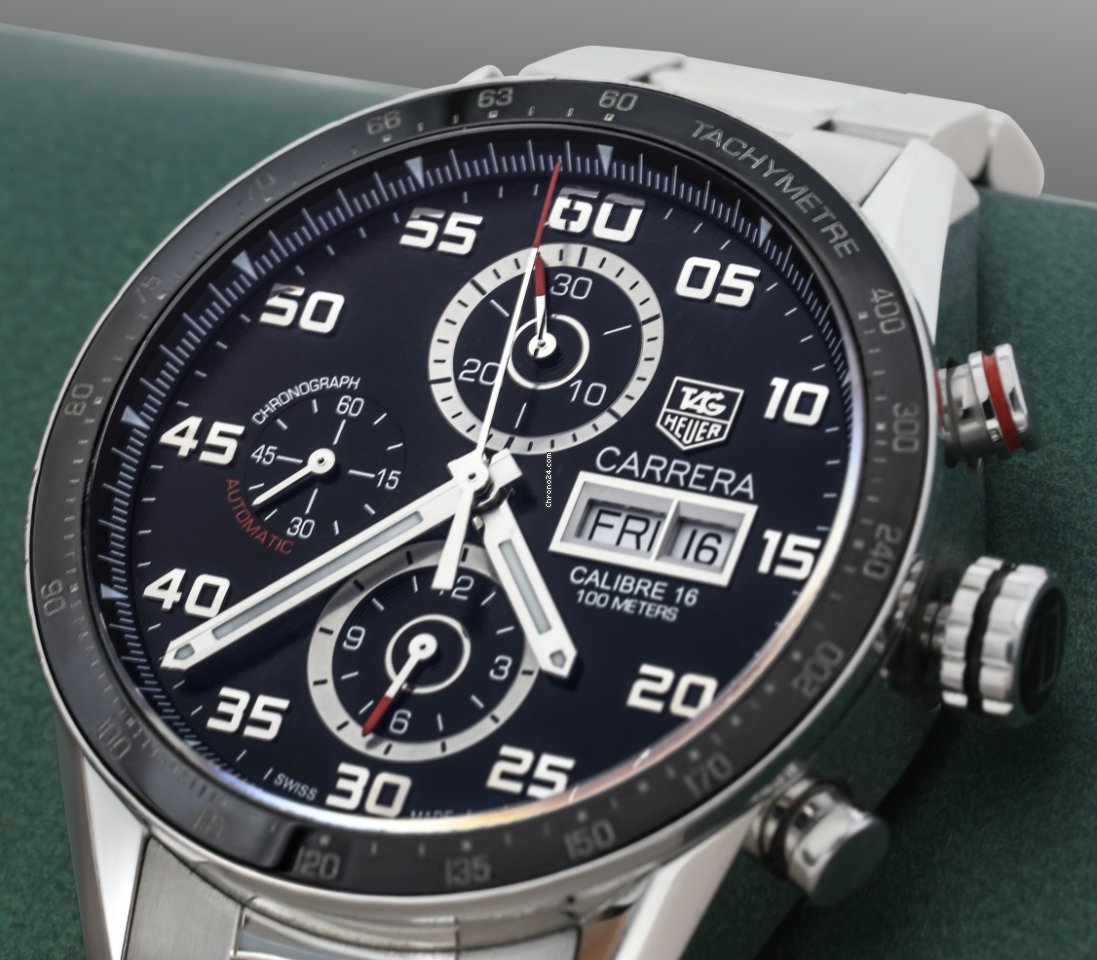 TAG Heuer Carrera Calibre 16 Mens watch Unisex Automatic Steel CV2A1R.BA0799 7