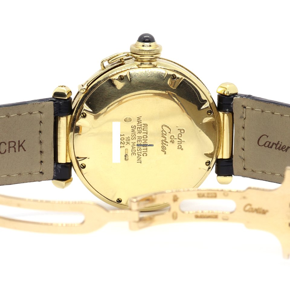 Cartier Pasha Mens watch Unisex Automatic Yellow gold 1021 7