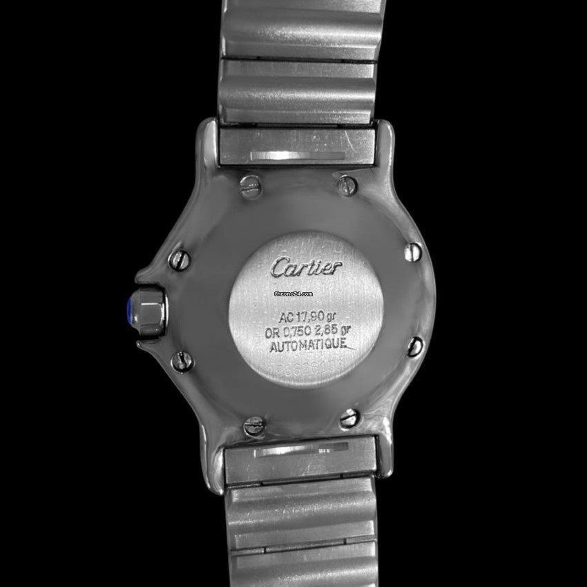 Cartier Santos Mens watch Unisex Automatic Gold Steel 8275ST 7