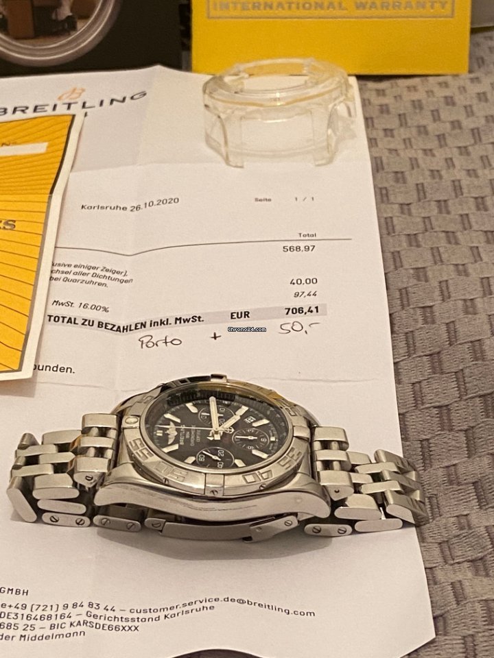 Breitling Chronomat 44 Mens watch Unisex Automatic Steel AB011012.M524.375A 7