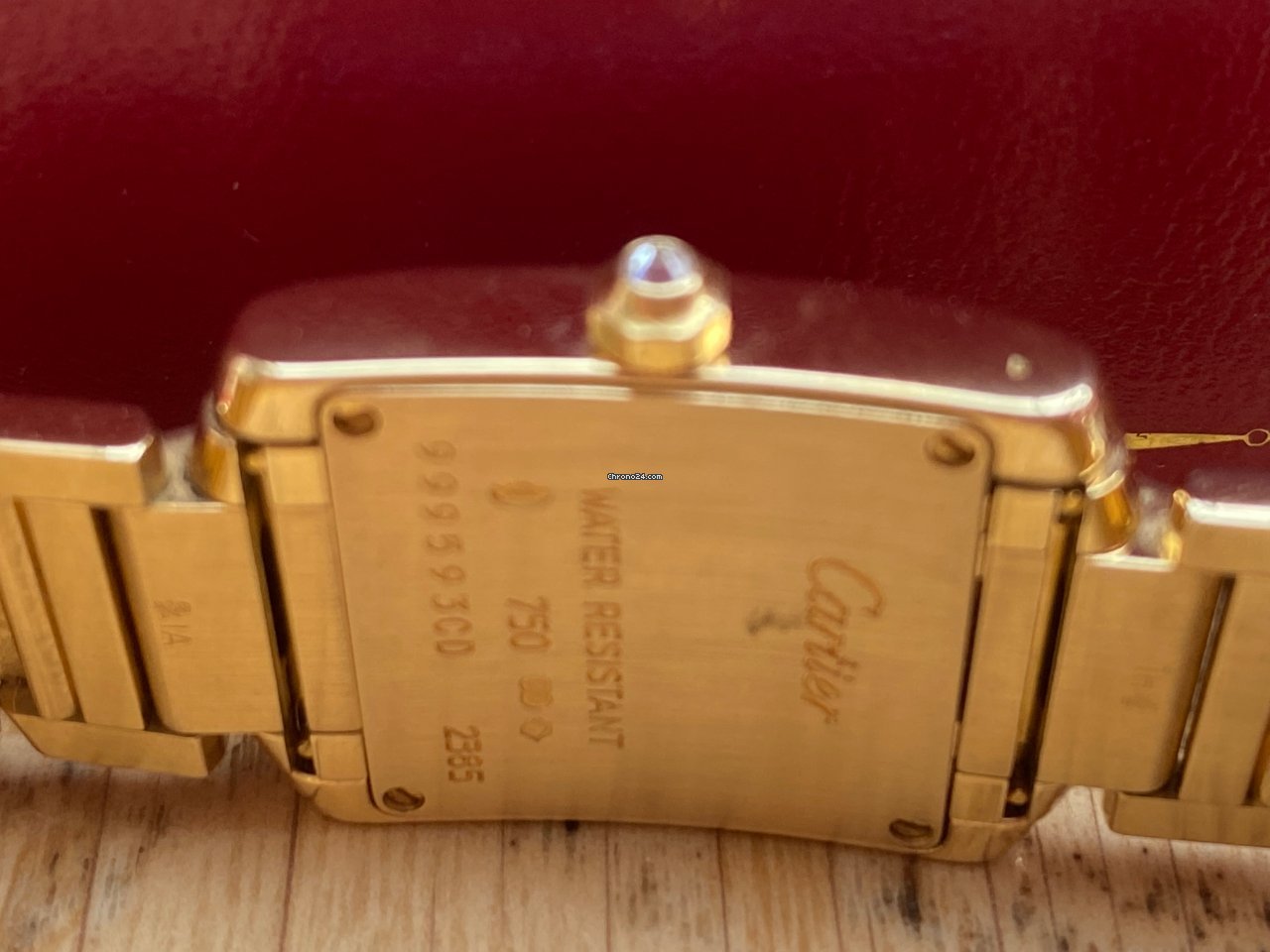 Cartier Tank Francaise Womens watch Quartz Yellow gold WJTA0024 7