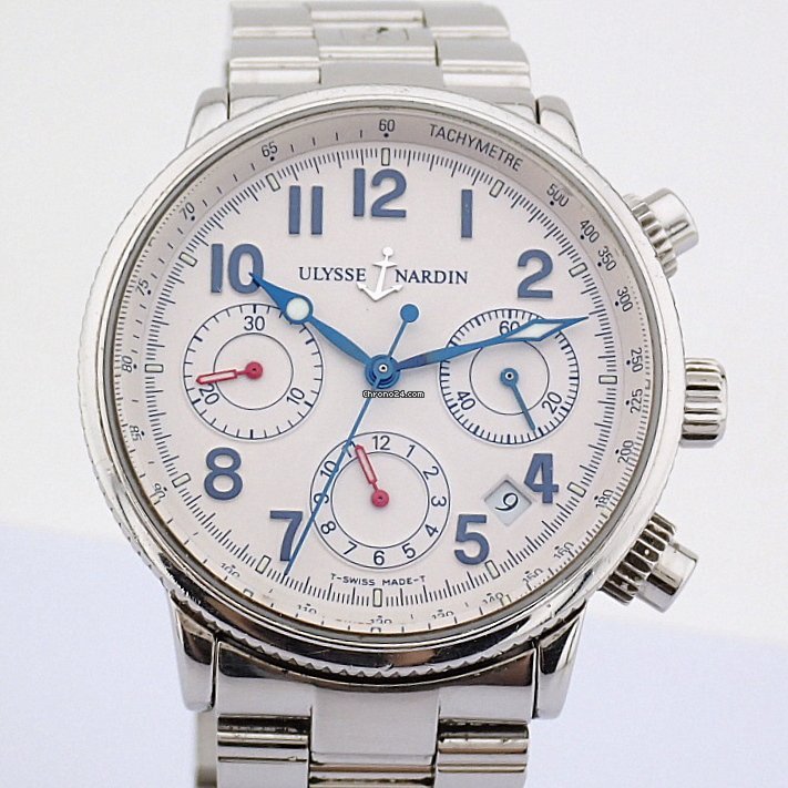 Ulysse Nardin Marine Chronograph Mens watch Unisex Automatic Steel 353 22 7