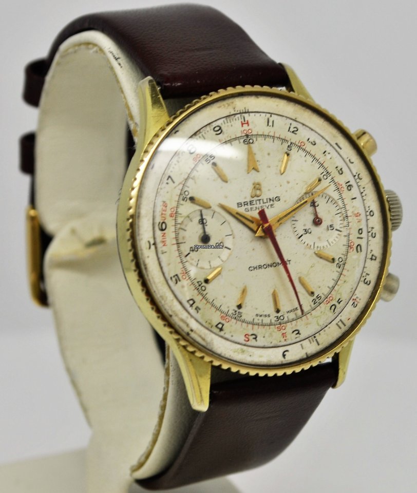 Breitling Chronomat Mens watch Unisex Manual winding Gold Steel 808 7