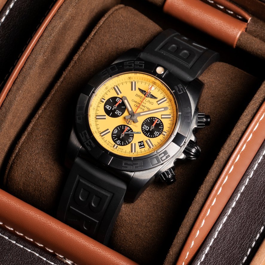 Breitling Chronomat 44 Blacksteel Mens watch Unisex Automatic Steel MB0111C3 I531 7
