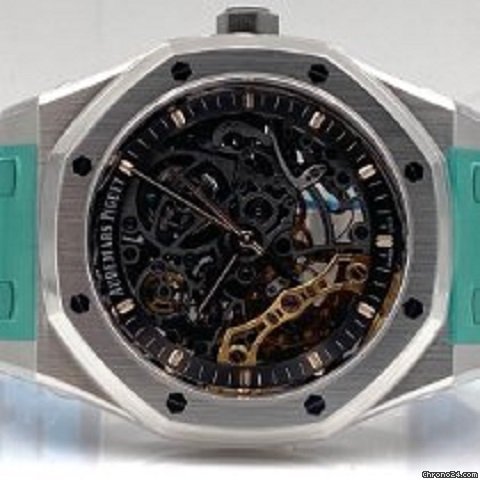 Audemars Piguet Royal Oak Double Balance Wheel Openworked Mens watch Unisex Automatic Steel 15407ST.OO.1220ST.01 7