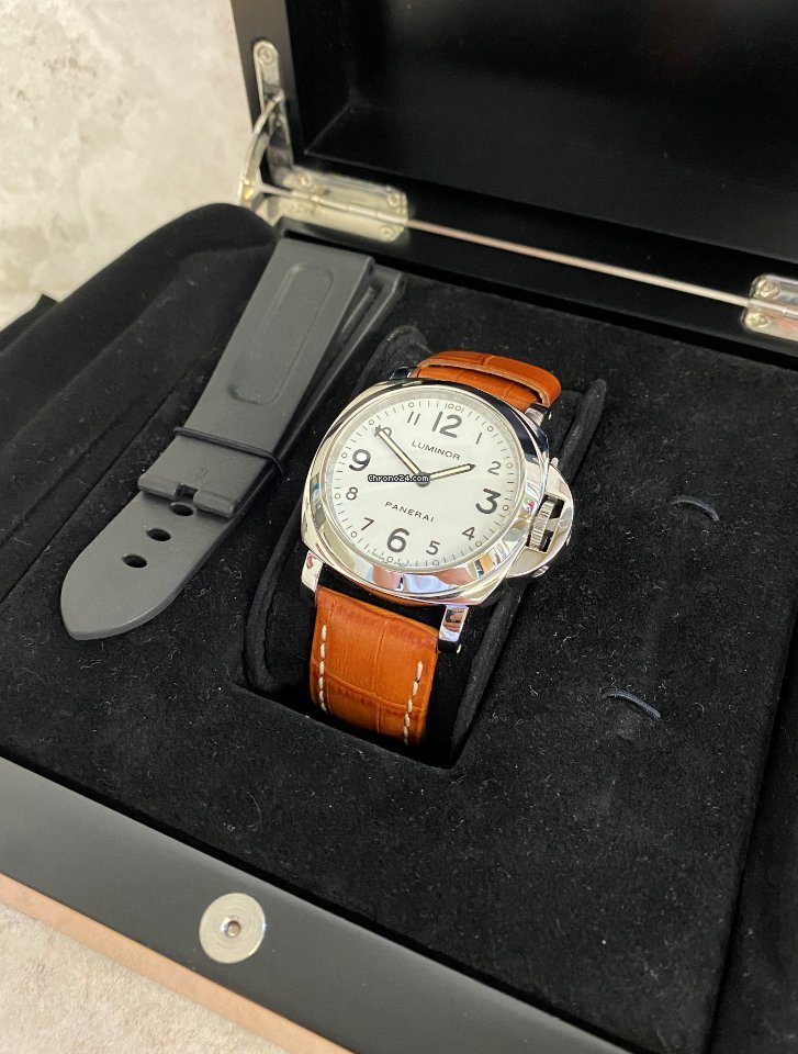 Panerai Luminor Base Mens watch Unisex Manual winding Steel PAM 00114 7