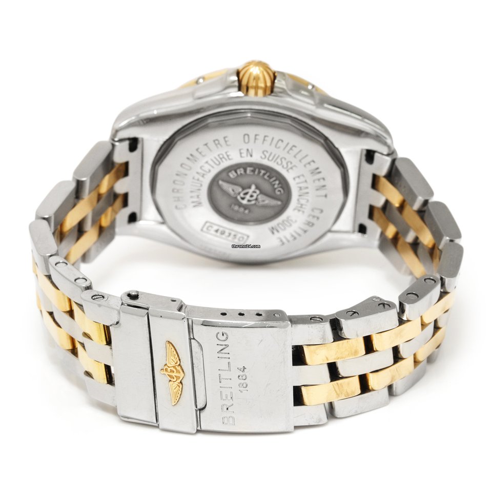 Breitling Galactic 41 Mens watch Unisex Automatic Gold Steel C49350 7