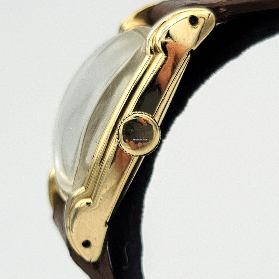 Hamilton Mens watch Unisex Manual winding Gold Steel Hamilton Grade 747 7