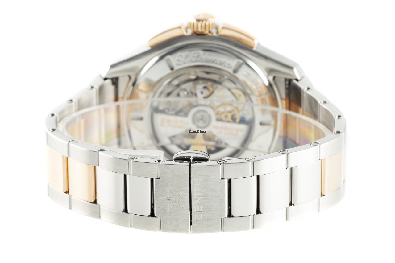 Zenith El Primero Stratos Flyback Mens watch Unisex Automatic Gold Steel 51.2061.405 01.M2060 7