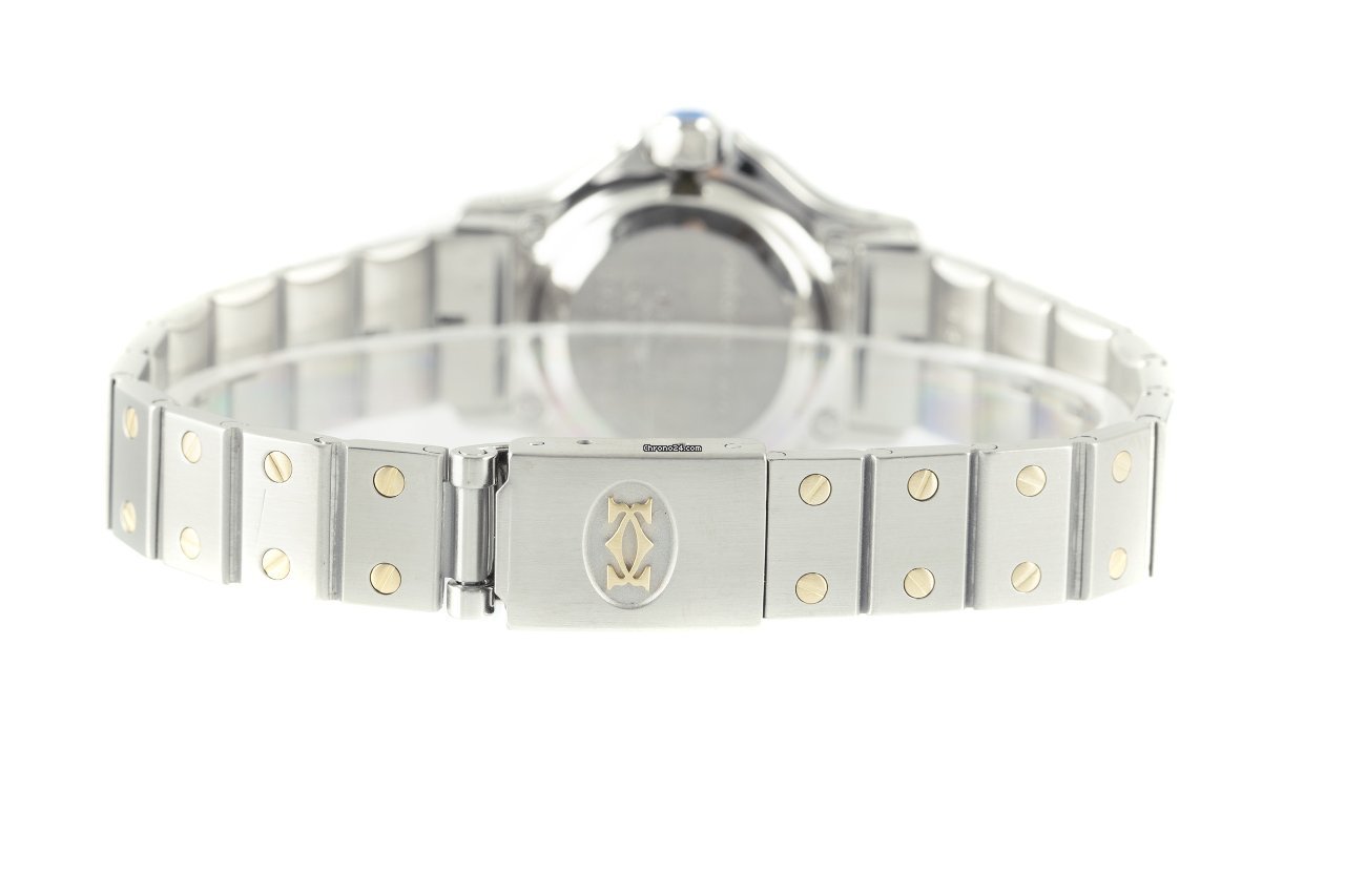 Cartier Santos Womens watch Automatic Gold Steel 09078 7