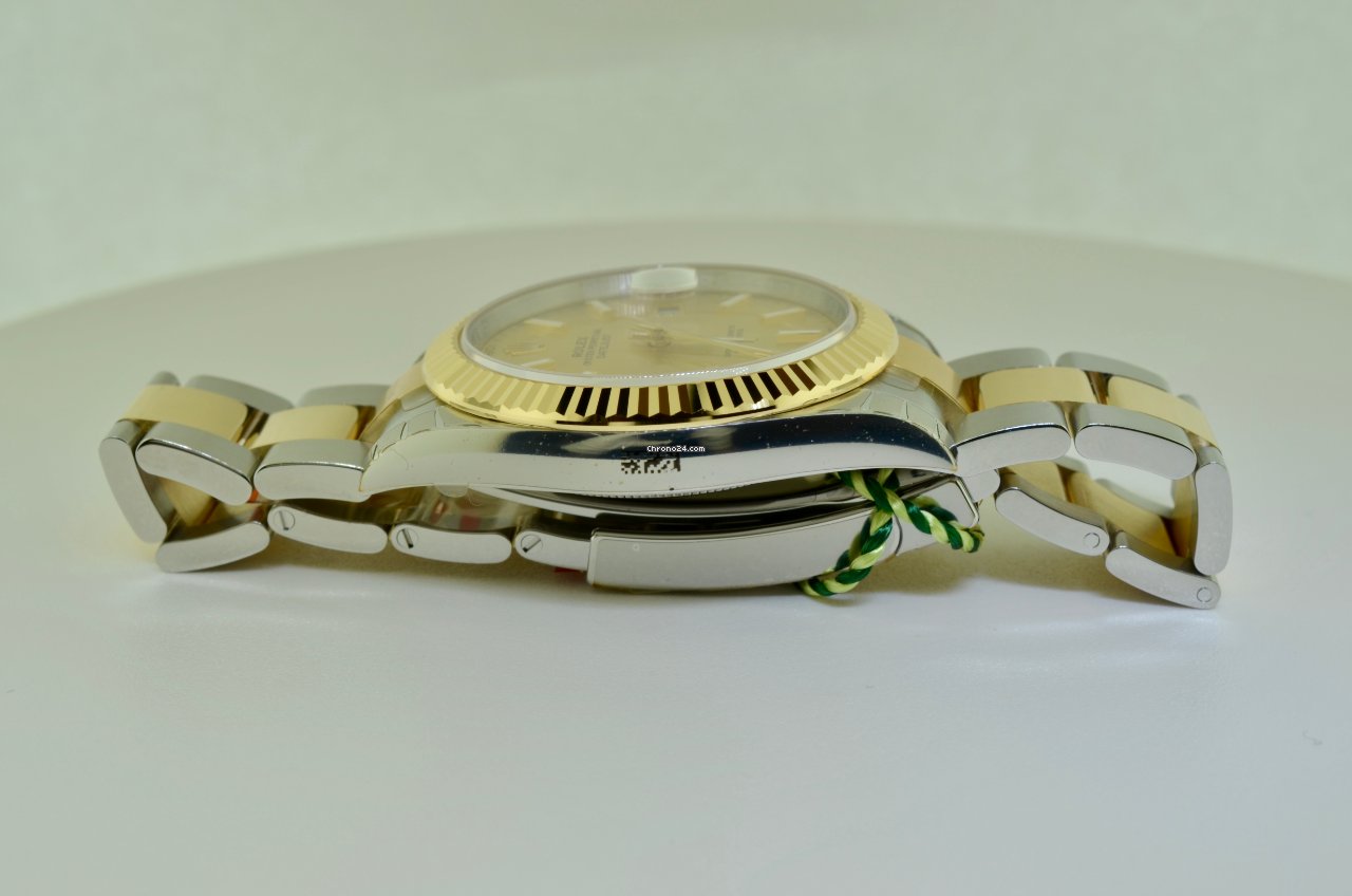 Rolex Datejust 41 Mens watch Unisex Gold Steel Automatic 126333-0010 7