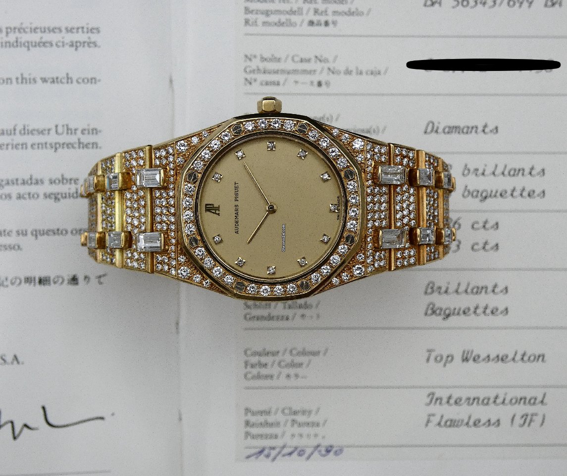 Audemars Piguet Royal Oak Mens watch Unisex Quartz Yellow gold BA56343 699 7