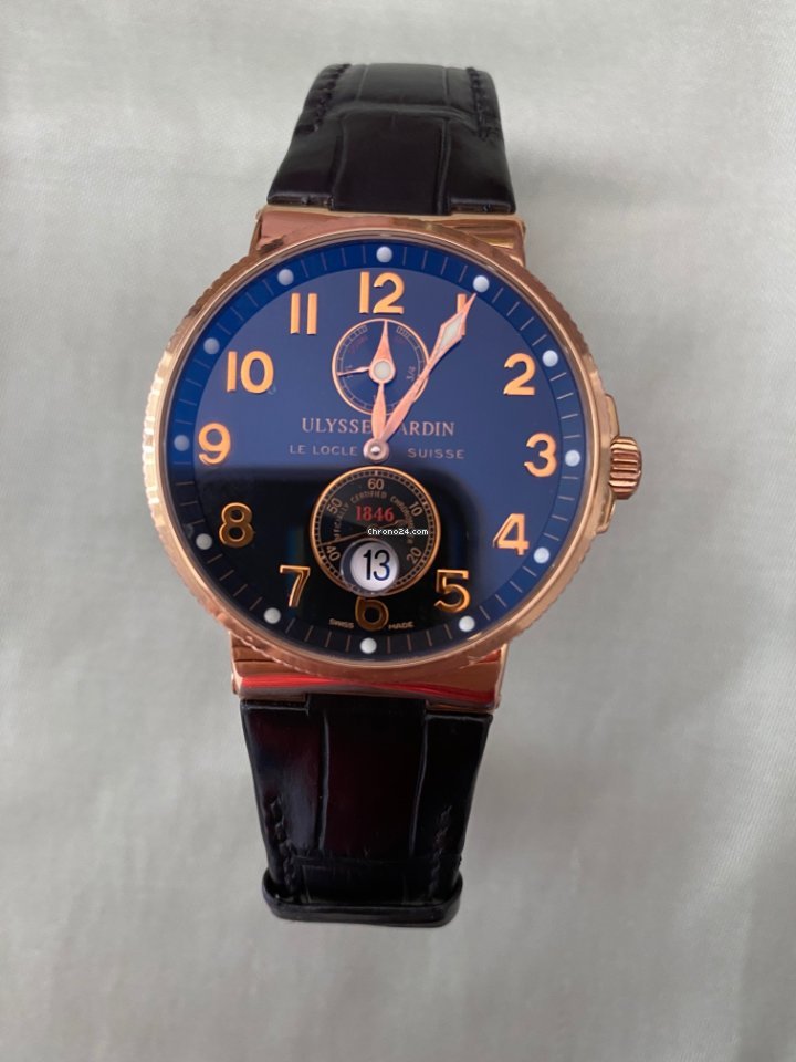Ulysse Nardin Marine Chronometer 41mm Mens watch Unisex Automatic Rose gold 266-66-3 62 7