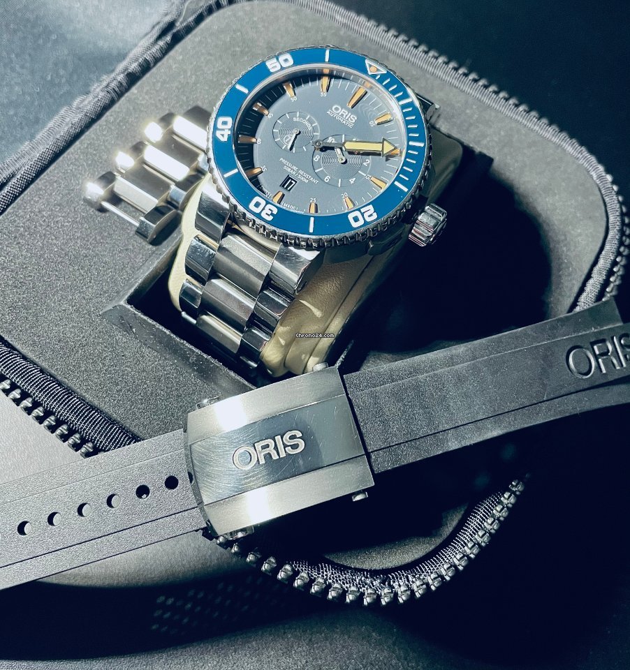 Oris Mens watch Unisex Automatic Titanium 01 749 7663 7185-Set MB 7