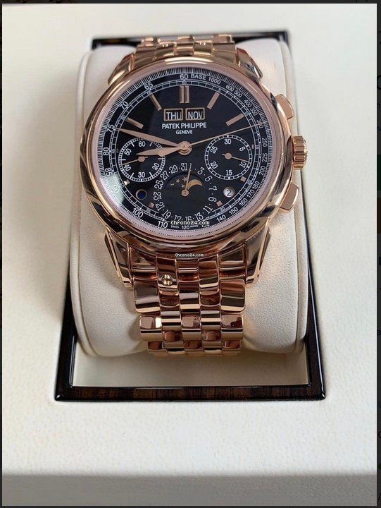 Patek Philippe Perpetual Calendar Chronograph Mens watch Unisex Manual winding Rose gold 5270R-1R 7