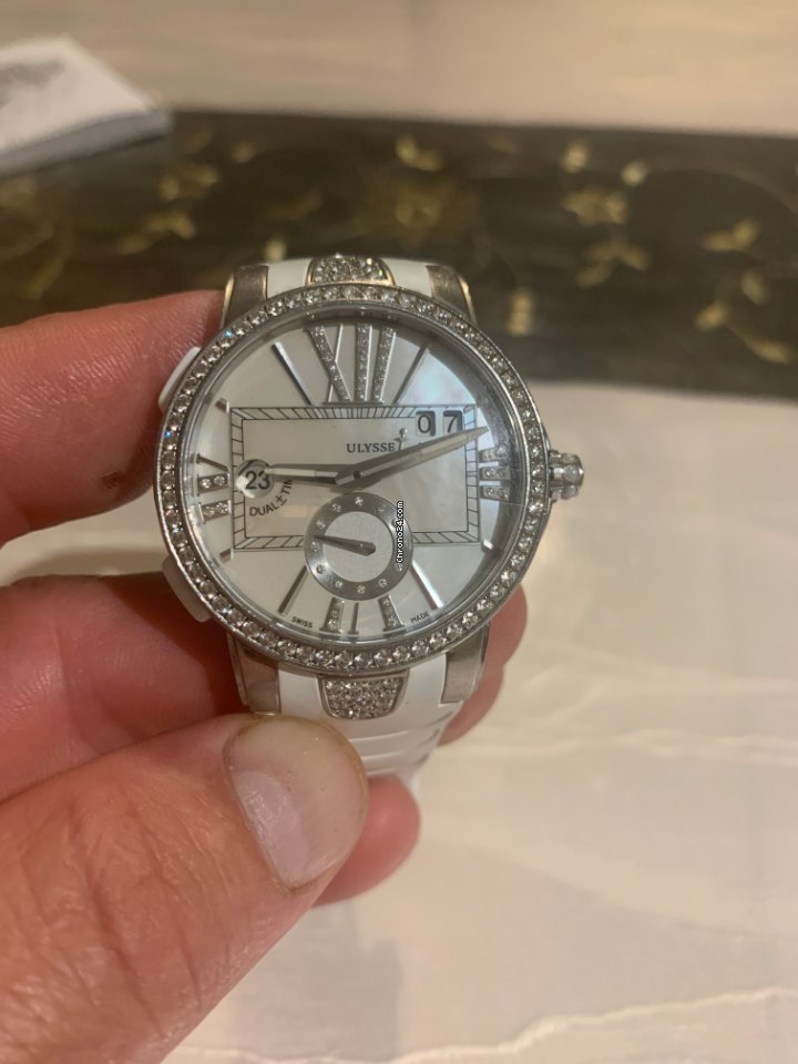 Ulysse Nardin Executive Dual Time Lady Womens watch Automatic Steel 243-10B 391 7