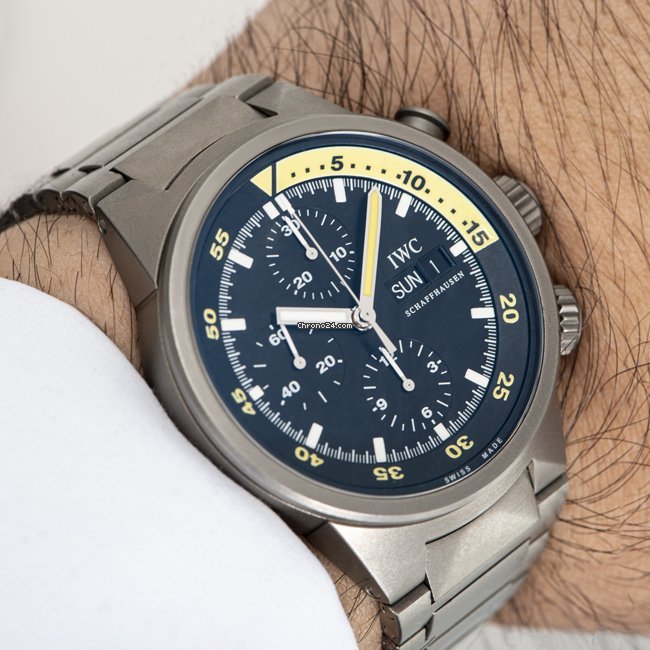 IWC Aquatimer Chronograph Mens watch Unisex Automatic Titanium IW371903 7