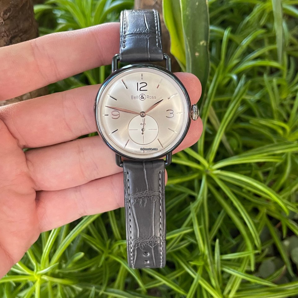 Bell & Ross Vintage Mens watch Unisex Manual winding Silver BRWW1-70-AG 7