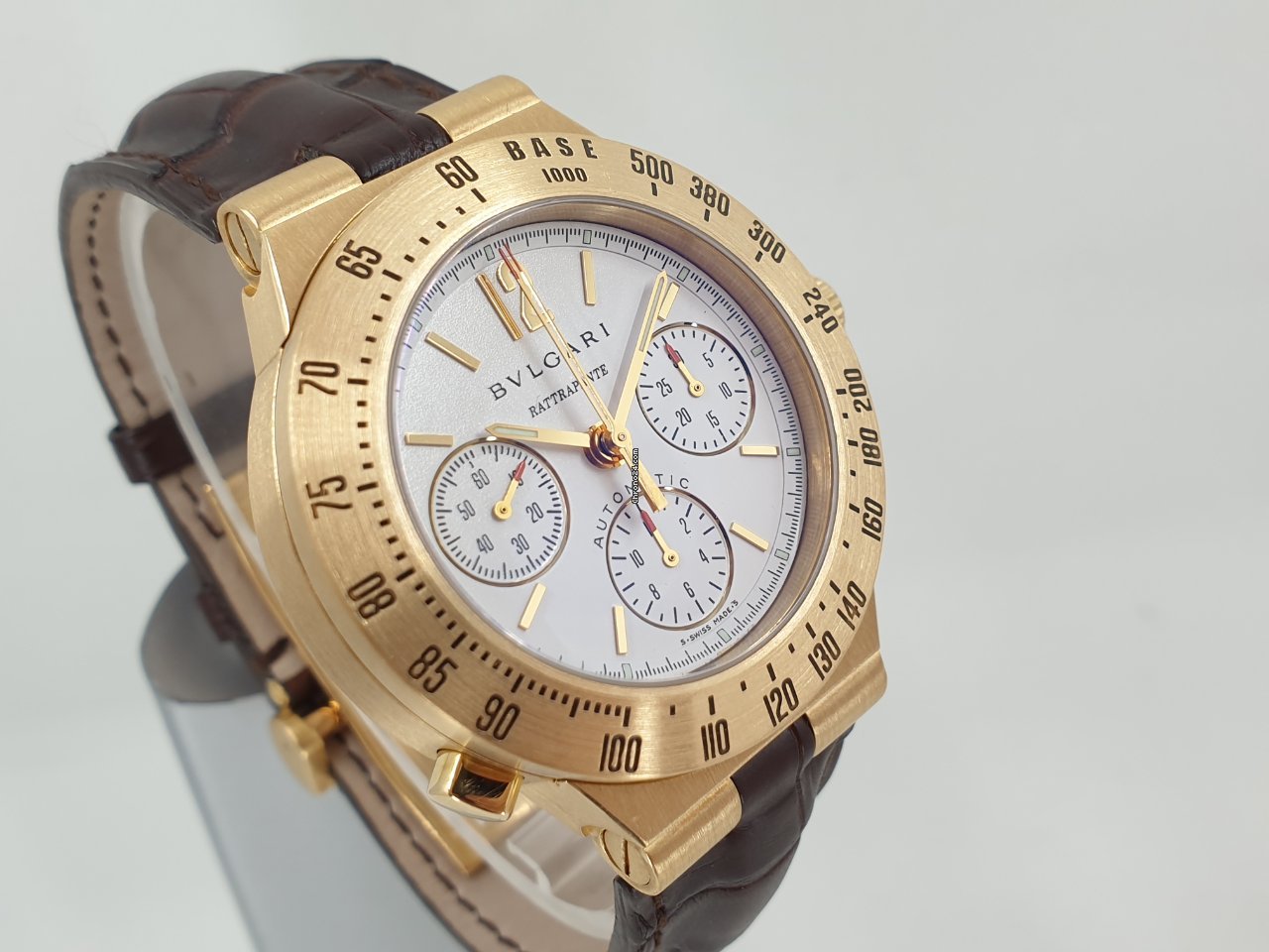 Bulgari Diagono Mens watch Unisex Automatic Yellow gold CH 40 G TA RA 7