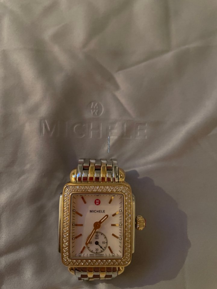 Michele Deco Womens watch Quartz Gold Steel mw06v01c5025 7