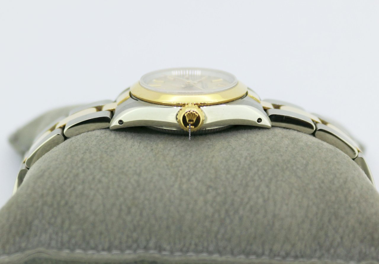 Rolex Oyster Perpetual Womens watch Gold Steel Automatic 67183 7