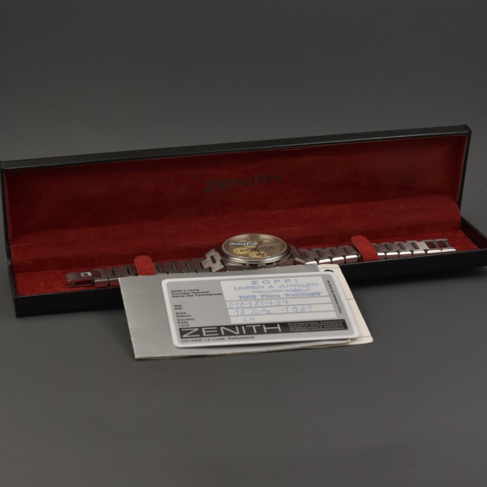 Zenith El Primero Chronograph Mens watch Unisex Automatic Steel 010180434 7
