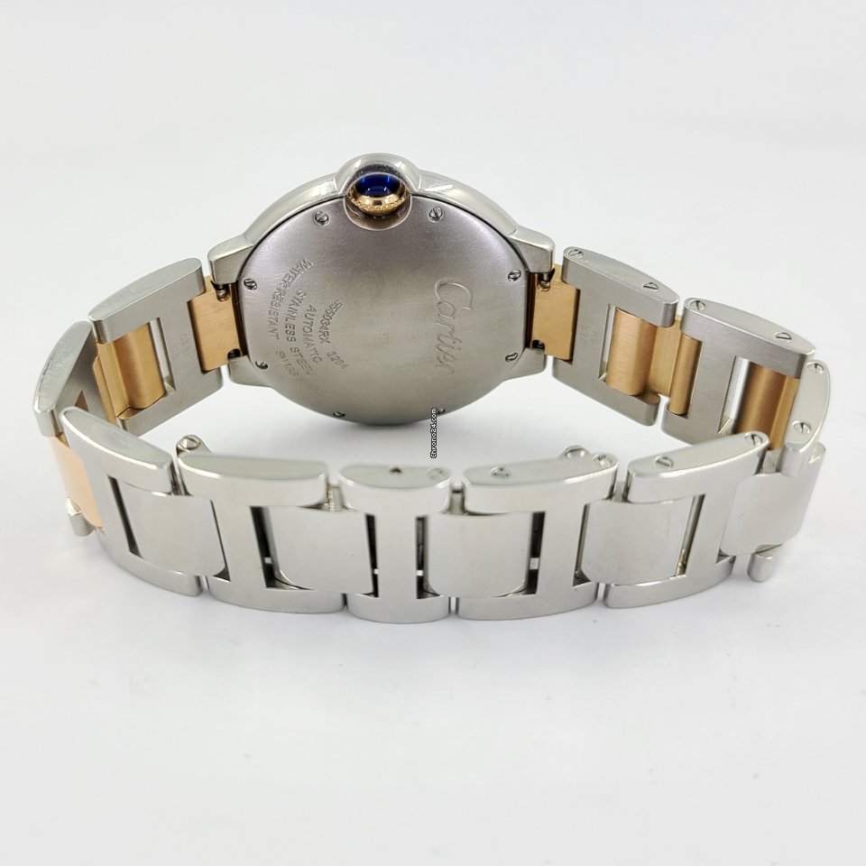 Cartier Ballon Bleu 36mm Mens watch Unisex Automatic Gold Steel 3284 7
