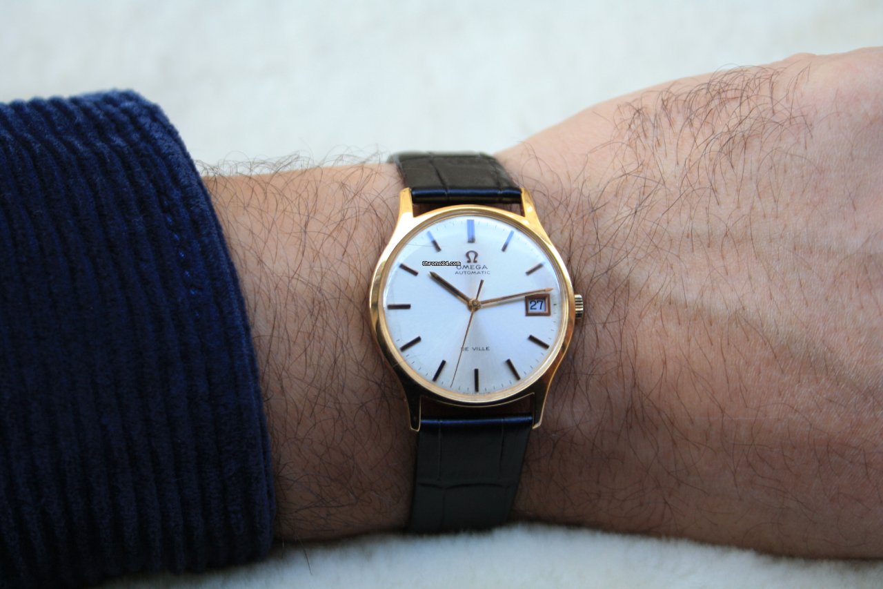 Omega De Ville Mens watch Unisex Automatic Gold Steel 162046 7