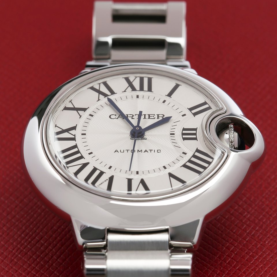 Cartier Ballon Bleu 33mm Womens watch Automatic Steel W6920071 or 3489 7