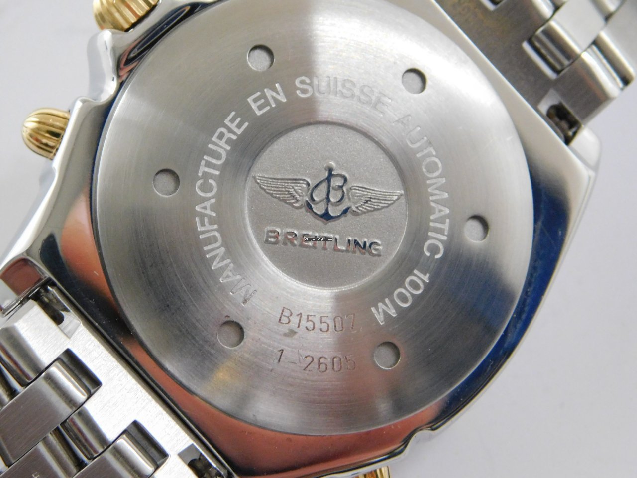 Breitling Duograph Mens watch Unisex Automatic Gold Steel B 15507 7