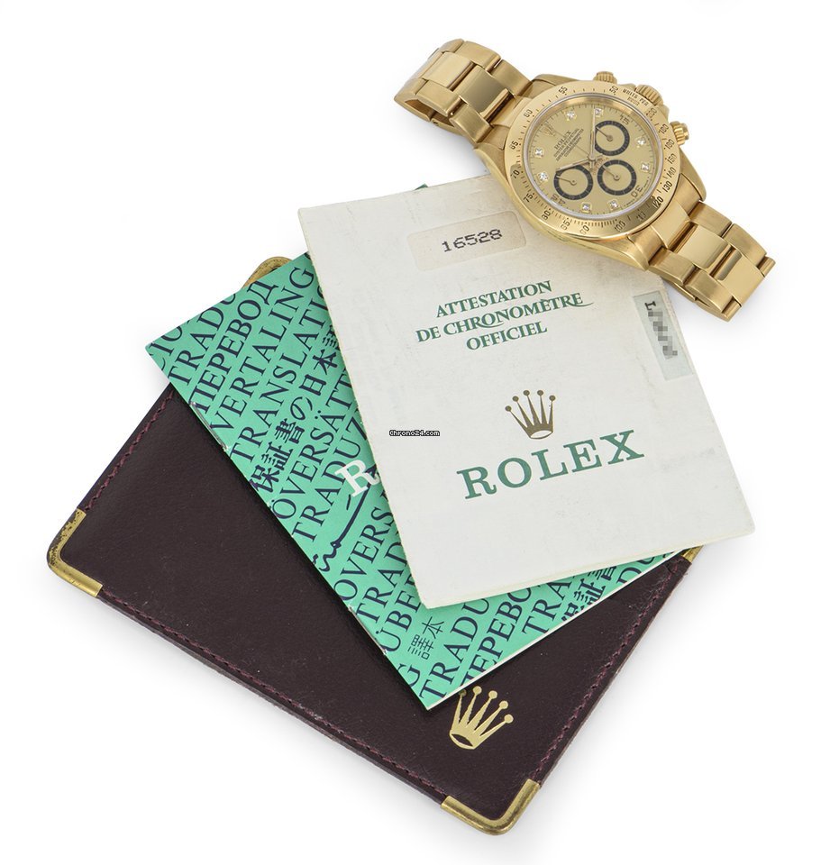 Rolex Daytona Mens watch Unisex Yellow gold Automatic 16528 7