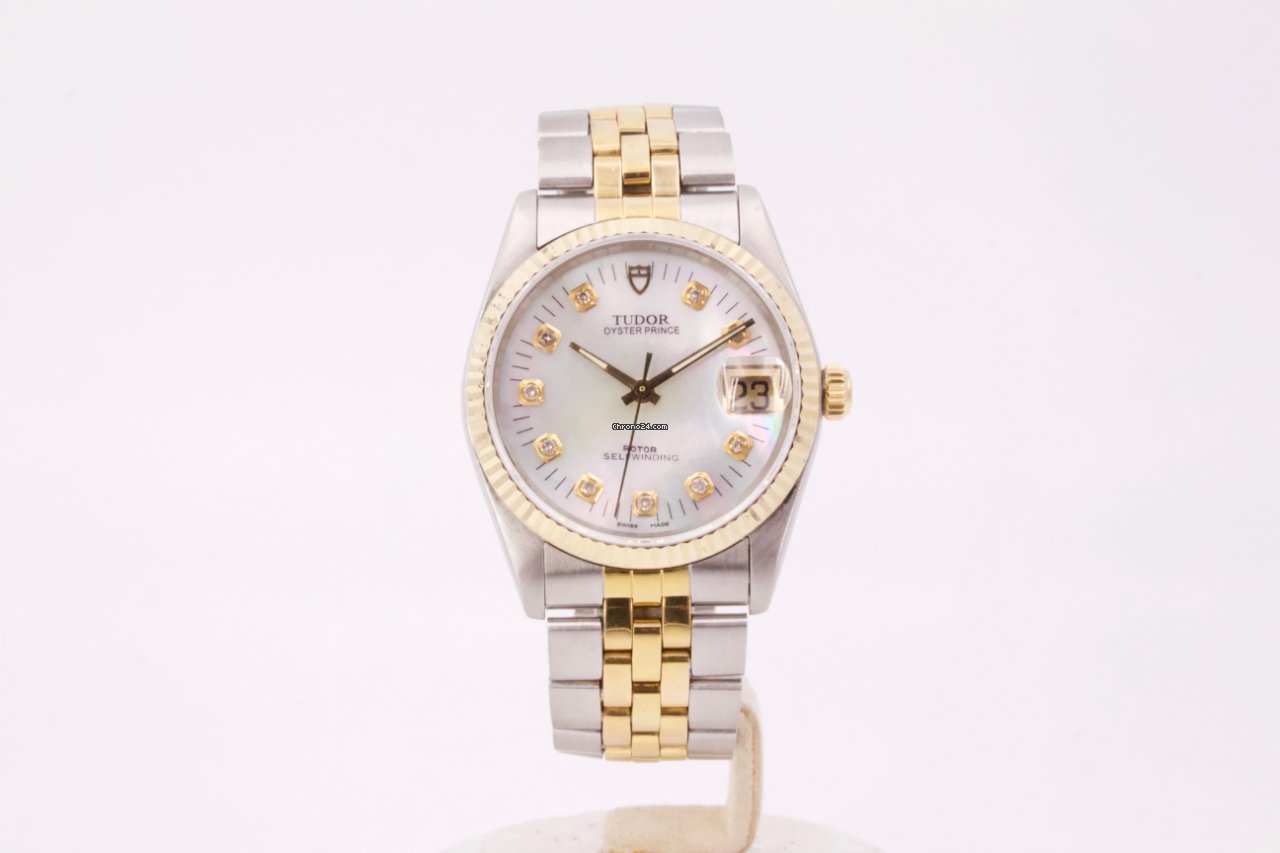 Tudor Prince Date Mens watch Unisex Automatic Gold Steel 75203N 7