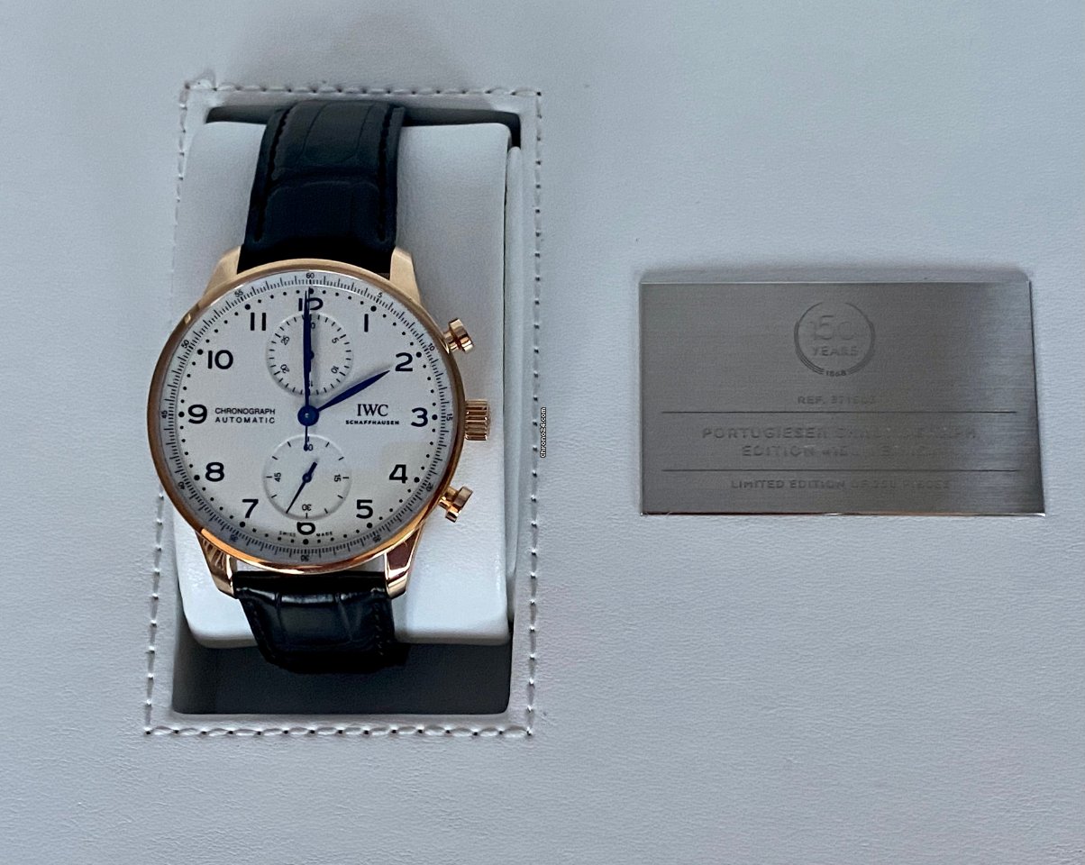 IWC Portuguese Chronograph Automatic Red gold IW371603 7